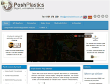 Tablet Screenshot of poshplastics.co.uk